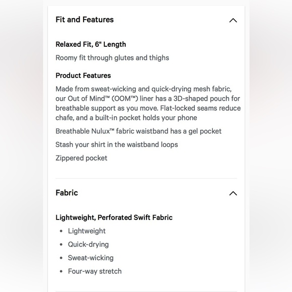 Lululemon Fast and Free Short 6"
Lined small - Picture 5 of 12